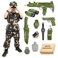 thumbnail image 2 of Disfraz de soldado del ejército infantil CATTA, camuflaje con boinas, sable, pistola de ju CATTA CATTA, 2 of 2
