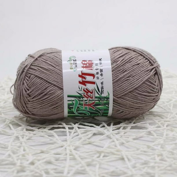 Hilo de algodón para tejer a dos agujas y a ganchillo: hilo suave y delicado para la piel, ideal para prendas de vestir, bufandas, mantas, gorros y accesorios para bebés. Hilo cálido de fibra natura