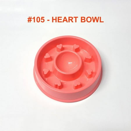 - Alpha Dog Series Fun Slow Feeder Bowl - HEARTS (PINK)