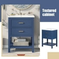 thumbnail image 5 of 24" Bathroom Vanity Cabinet with Top Sink, Modern Bathroom Storage Cabinet with Storage Shelf and 2 Doors, 5 of 8