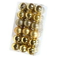 thumbnail image 2 of Bearachild 30 piezas de bolas de Navidad adornos inastillables decoraciones para árboles de Navidad juego de bolas colgantes para decoración de fiesta de Kits de decoración para fiestas oro Bearachild HA007626-01B, 2 of 6