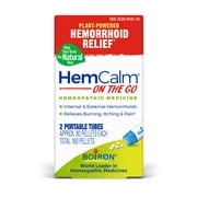 Boiron HemCalm On the Go, Homeopathic Medicine for Hemorrhoid, 2 x 80 Pellets