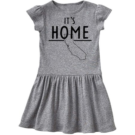 

Inktastic It s Home- State of California Outline Gift Toddler Girl Dress