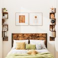 thumbnail image 4 of Patiojoy 2pcs 5-Tier Corner Shelf Wall Mount Floating Corner Bookshelf Industrial Corner Ladder Shelf Coffee, 4 of 9