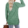 thumbnail image 5 of Womens Casual Long Sleeve Round Neck Sweatshirts Printed Loose Top Athletic Women Women Thin Long Sleeve Shirt Ladies Long Sleeve Shirts, 5 of 7
