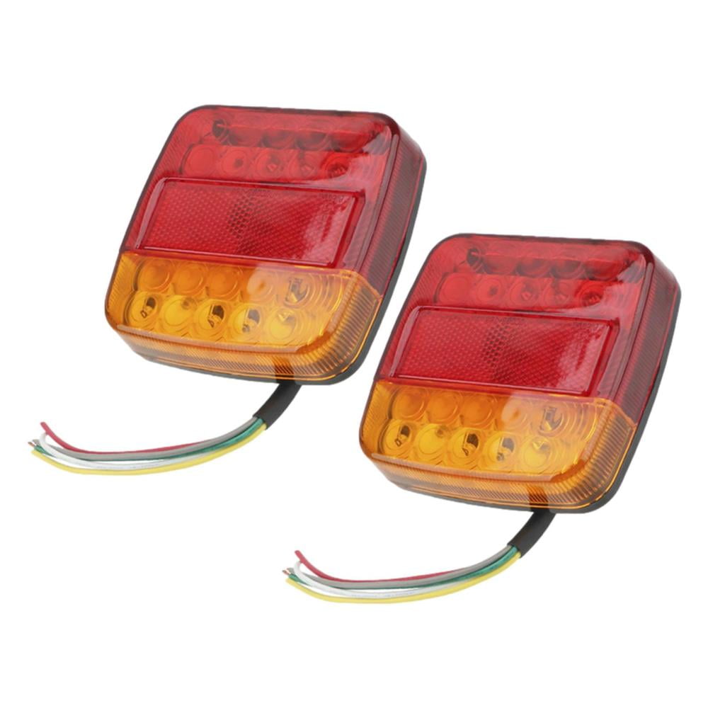 RV Triple Tail Lights26LEDs Reverse Backup Stop Turn Signal Trailer Cab Marker Taillights