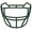 DARK GREEN, variant on Schutt Vengeance V-EGOP Facemask (Cardinal, Carbon Steel)