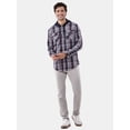 thumbnail image 2 of Burnside Men's Hooded Flannel Shirt with Long Sleeves, Sizes S-2XL, 2 of 5