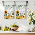 thumbnail image 3 of Sunflowers Kitchen Towels Set of 4, Floral Green Leaves Bees Watercolor Wooden Absorbent Dish Towels for Kitchen, Microfiber Hand Towel, Quick Drying Tea Towel for Cleaning Decorative Dishcloths, 3 of 7