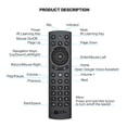thumbnail image 4 of Sidaley Control remoto Fly Mouse Smart Voice 2.4GHz Giroscopio Controles remotos Micrófono antideslizante Gyro Sensing Remote Videojuegos y accesorios, 4 of 6