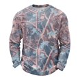 thumbnail image 2 of IAJDKMEK Men's Camouflage Long Sleeve Shirt - Waffle Knit Crew Neck, Camo Print Shirt for Men, Durable Everyday Shirts for Outdoor and Work,Light pink S, 2 of 6