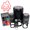 Black, variant on Fried Egg Kawaii Cute Sunny Side Up Self-Inking Rubber Stamp for Stamping Ink Stamper Crafting Planners - 1/2 Inch Mini - Dry Pad (No Ink)
