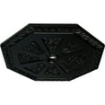 thumbnail image 3 of 29 1/8"OD x 2 1/4"ID x 1 1/8"P Spring Octagonal Ceiling Medallion (Fits Canopies up to 3"), Hand-Painted Black Pearl, 3 of 6