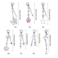 thumbnail image 3 of Butterfly Knot Phone Lanyard Beaded Phone Charm Wrist Strap Anti Lost Chains Cellphones String Straps Y2K Style Ornament, 3 of 4