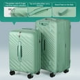 thumbnail image 5 of 26 Inch Medium Checked Luggage with Spinner Wheels,Expandable Hardshell Suitcase with TSA Lock,Lightweight Hardside Rolling Luggage for Travel,DQ135-Light Green, 5 of 9