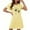 Yellow, variant on Sakmal Lightweight Moomoo Nightgowns Women Short Black Mumu Dress Print Short Sleeve Nightgowns for Women