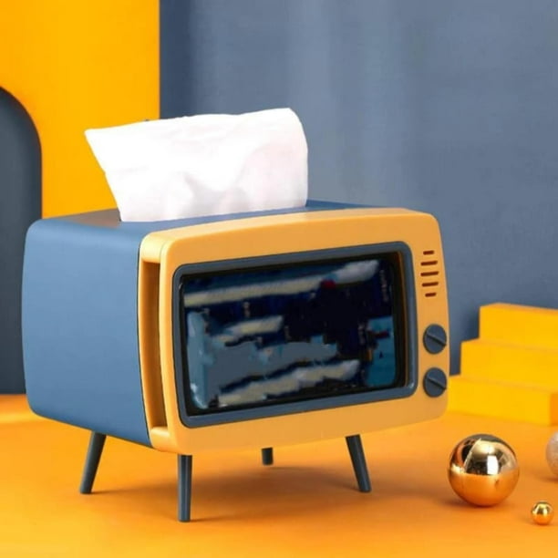 Boîte à Mouchoirs Nordique Avec Support De Télécommande Support De Téléphone De Boîte De Papier De Grande Capacit Pour La Maison Blanc 68714325