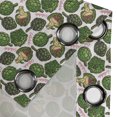 thumbnail image 4 of Ambesonne Artichoke Grommet Curtain, Super Food Organic, 50" x 96", Hunter Green Fern Green, 4 of 6