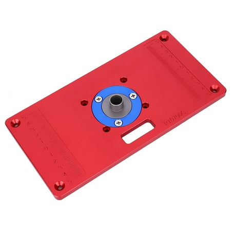 

Trimming Machine Flip Board Red Aluminum Alloy Router Table Insert Plate Woodworking Tool