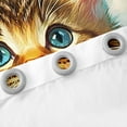 thumbnail image 3 of Erosebridal Kawaii Cat Curtains for Living Room,Summer Holiday 30%-50% Blackout Curtains Set of 2 (38x45),Floral Flower Curtains and Drapes (38x45),Ocean Beach Room Decor, 3 of 6
