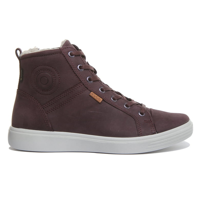 Konkurrere fordrejer tidevand Ecco S7 Teen Youth Faux Fleece Lace Up Gore-Tex Shoes In Purple Size 6.5/7  - Walmart.com