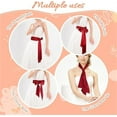 thumbnail image 5 of 1Pcs Wedding Satin Sash Belt,Red Bridal Belt,Women Silk Dress Sash,Bow Dress Waist Ties,Wedding Long Sash,for Birthday Christmas Party Special Occasion 3.7“ Wide, 5 of 6