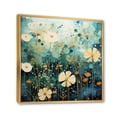 thumbnail image 2 of Designart "Green Blue Calm Oasis I" Abstract Botanicals Floater Framed Wall Art Living Room, 2 of 7