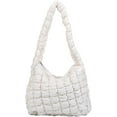 thumbnail image 1 of Puffer Shoulder Bag for Women Quilted Puffy Lightweight Nylon Handbag Large Padded Soft Purse, 1 of 7