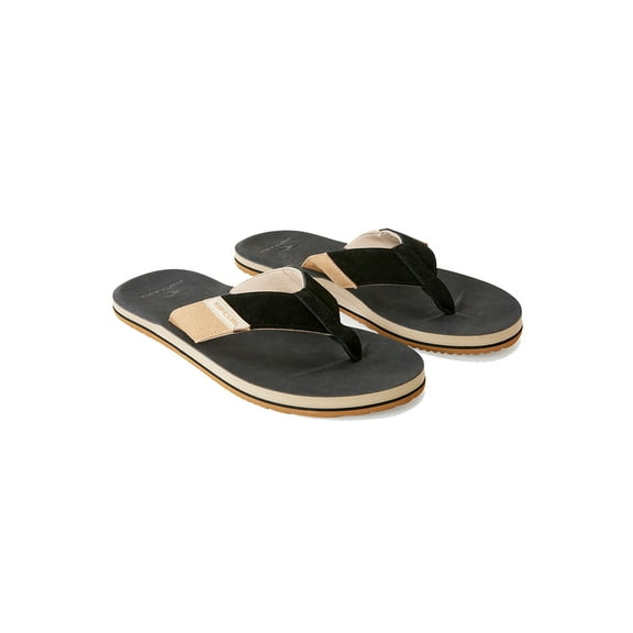 Oxford Open Toe Sandals [Black/Tan]