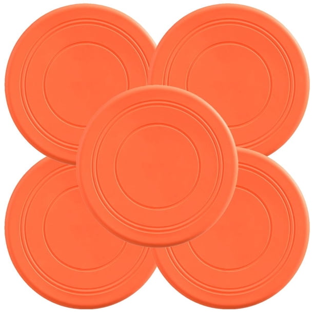 Discos voladores FlyBixOrange 5 Piezas Discos voladores Silicona Ø18 cm Naranja. VentDepot MXYOG-005
