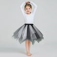 thumbnail image 2 of TOOYOU Girls Dresses Baby Soft Fluffy Tutu Skirt Toddler Party Mesh Tutu Princess Skirt Sweet Girl Breathable Comfort Sundress ,Size One Size , Gray, 2 of 4