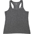 thumbnail image 4 of Reebok Womens Marled Jersey Racerback Tank Top, Black, Medium, 4 of 7