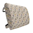 thumbnail image 1 of Botanical Lumbar Pillow, Abstract and Floral Pattern on Pastel Background Romantic Summer Garden, Soft Back Cushion for Office Chairs with Adjustable Straps, 14" x 13", Multicolor, by Ambesonne, 1 of 7