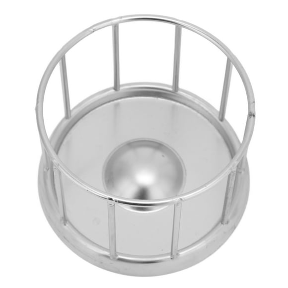 Plato de comida de acero inoxidable para reptiles, forma de barandilla redonda, plato de tortuga, bandeja de agua, suministros para mascotas, Vivarium doméstico, tienda de mascotas