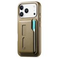 thumbnail image 1 of Case For IPhone 17 Pro Max/17 Pro/17 Air/17, PU Leather Shell With Detachable Card Insertion Wristlet Cover, 1 of 6