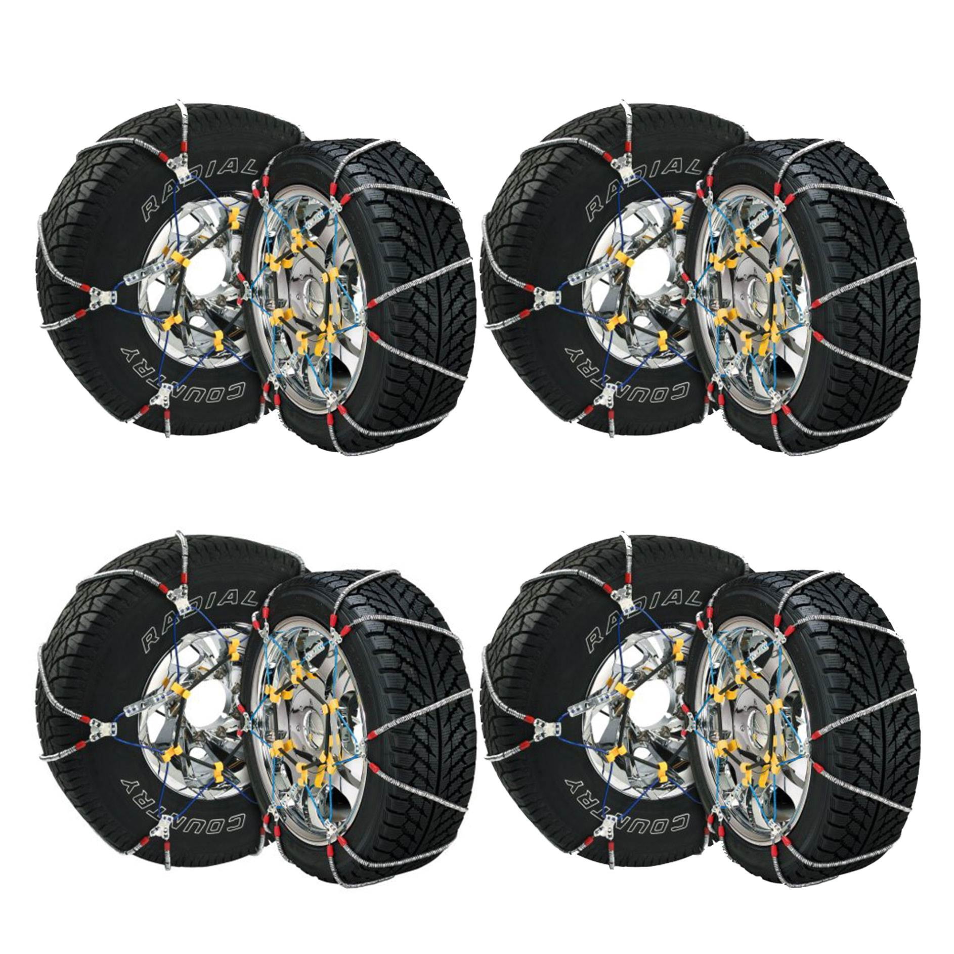 Super Z6 Compact Cable Tire Snow Chain Set for Cars, Trucks, and SUVs