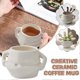thumbnail image 2 of Taza de café Rourou (A) $ Taza de estilo divertido Pellizco Taza de agua Rourou Feo Lindo Creativo Lindo Estilo Taza de gran capacidad Taza de desayuno Regalo de cumpleaños, 2 of 5