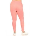 thumbnail image 3 of MOA COLLECTION Women's Plus Size Elastic Band Waist Stretch Comfy Workout Leggings Pants, 3 of 4
