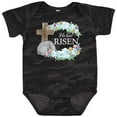 thumbnail image 3 of Inktastic Easter He Has Risen with Cross and Flowers Boys or Girls Baby Bodysuit, 3 of 5