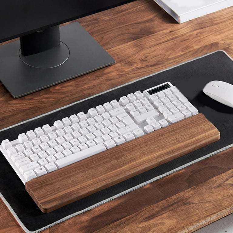 Walnut Wooden Keyboard Wrist Rest for Comfortable Typing