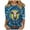 Multicolor Plus Size Blouse for Women_d, variant on CYMMPU Tunic Tops Round Neck Blouses for Women Dressy Casual 3/4 Sleeve Tie Dye Loose Fit Spring Tops Summer Trendy Shirts Ombre T-Shirts M