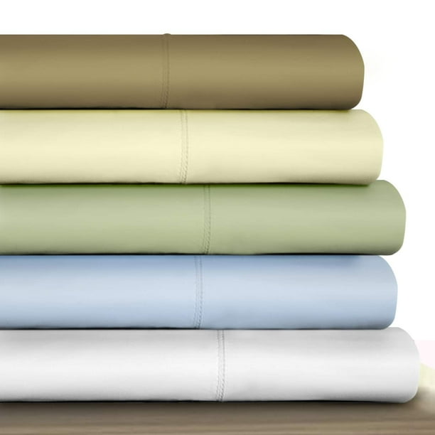 Tribeca Living 800 TC 100 Egyptian Cotton Sateen Deep Pocket Sheet Set