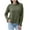 Army Green, variant on Women Casual Pullover Sweater Solid Color Round Neck Long Sleeve Tunic Tops Fall Winter Thermal Blouse