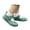 Z-Green159, variant on Girls Summer Flat Sandals Closed Toe Hook And Loop With Breathable Hollow Out Plaid Pattern Design Comfort Shoes For Toddlers And Little Children