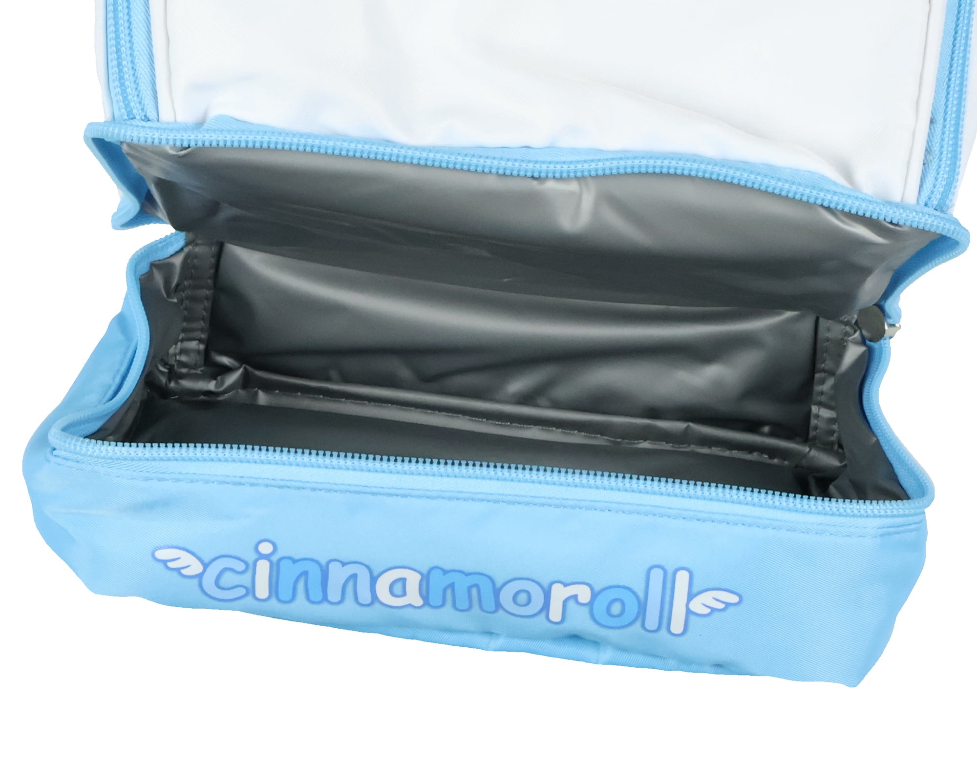 Sanrio Hello Kitty and Friends Lunch Box Cinnamoroll Dual Compartment Insulated Lunch Tote Bag (Cinnamoroll) 10"