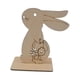 thumbnail image 1 of Xihbxyly Adornos de Conejito de Pascua de Madera, Manualidades para Pintar, Madera Ecológica, 8 Diseños Únicos, Decoración de Mesa, Decoración Navideña, 11 X 10 X 4,5 Cm, Juego de 8 Piezas, 1 of 2