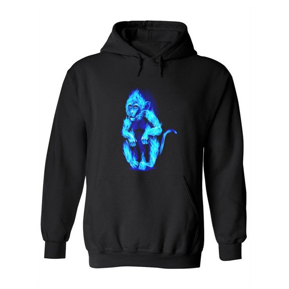 Fiery Monkey Design Hoodie Women -Image by Shutterstock, Female XX-Large