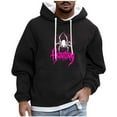 thumbnail image 2 of FDGIU Men's Halloween Graphic Tees Men Casual Fashion Printed Pullover Drawstring Long Sleeve Hooded Sweatshirts Casual Shirts, 2 of 5