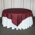 thumbnail image 5 of Efavormart 90"X90" Burgundy Accordion Crinkle Taffeta Table Overlay - Perfect for Wedding Ceremonies, Party, Event, Banquet, and Decoration - Excellence Class and Vibrancy - Imperial Luster, 5 of 11