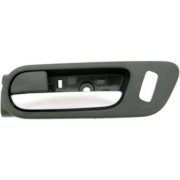 Dorman 96543 Front Driver Side Interior Door Handle for Specific Mazda Models, Black; Chrome